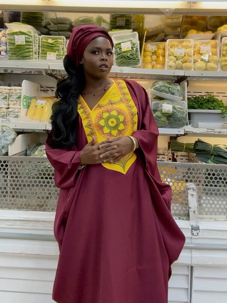 Zaria Embroidered Everyday Boubou Dress